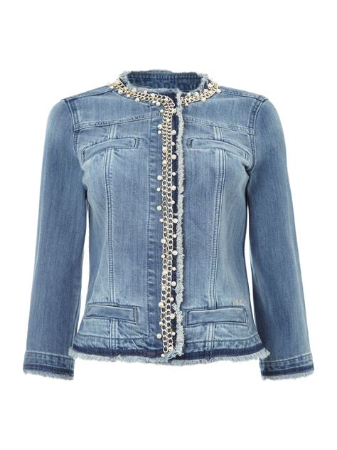 pinterest chanel jacket|chanel style denim jacket.